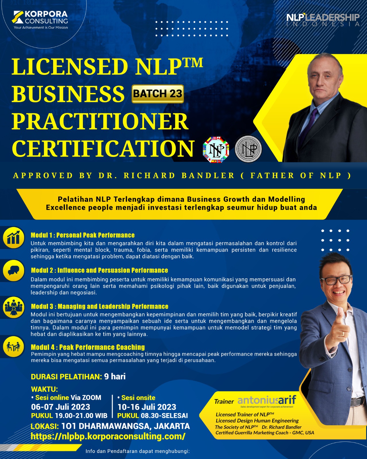 Licensed NLP Business Practitioner Certification